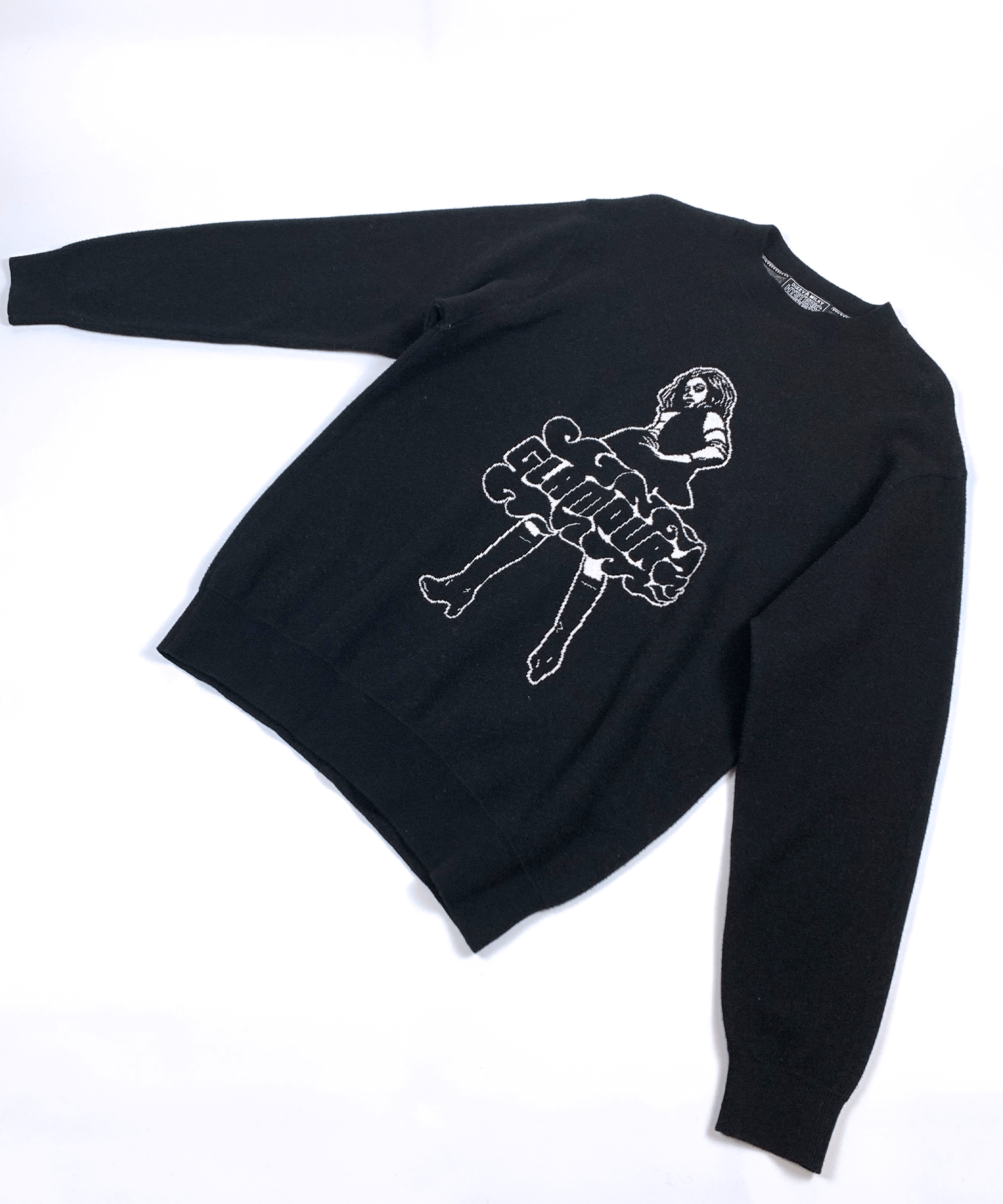 HYSTERIC GLAMOUR VIXEN GIRLジャカード セーター(Black)