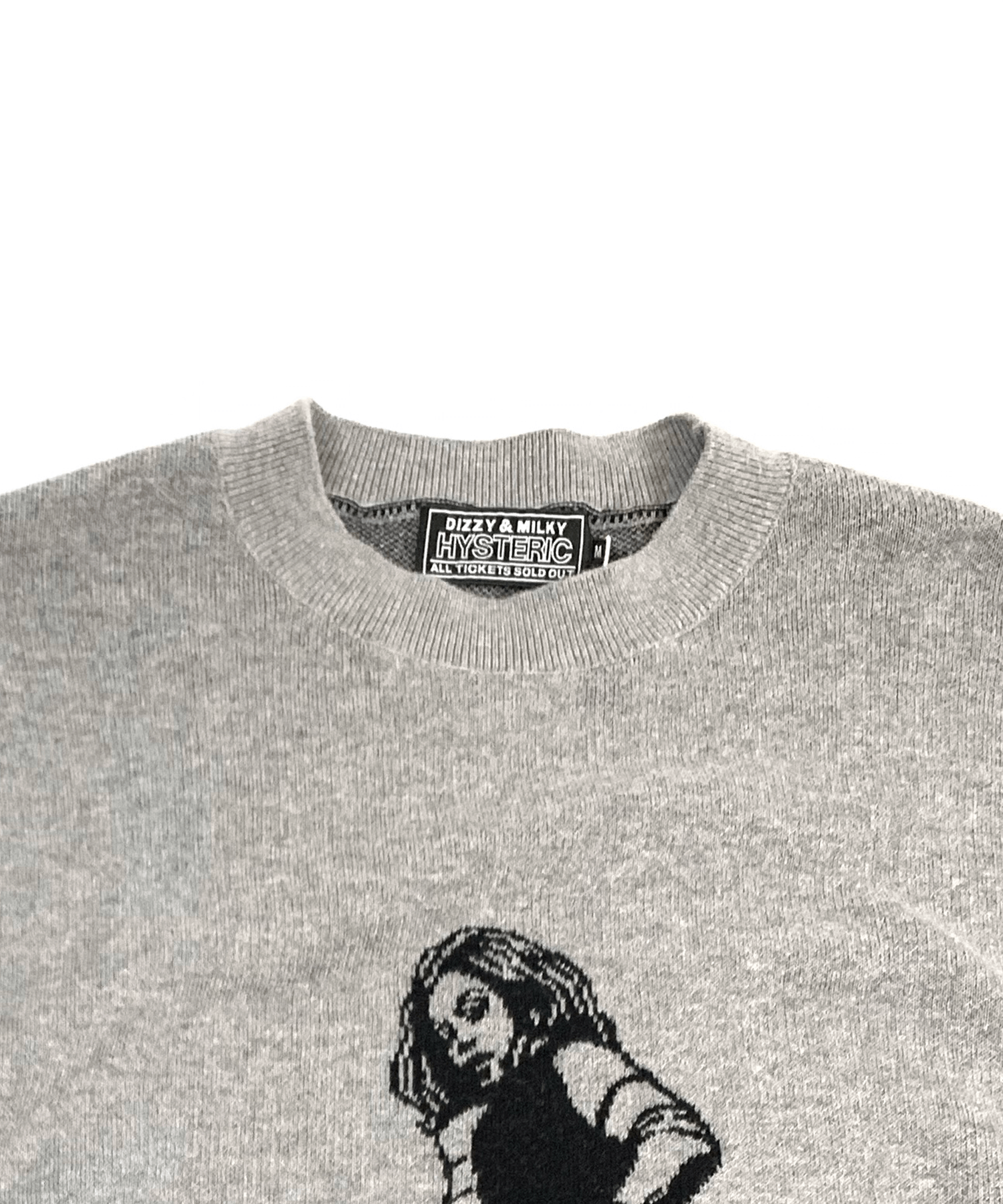 HYSTERIC GLAMOUR VIXEN GIRLジャカード セーター(Gray)